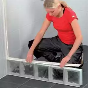Montering av glasblock – steg 6