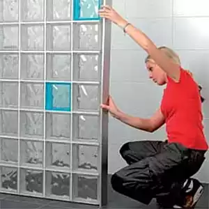 Montering av glasblock – steg 9