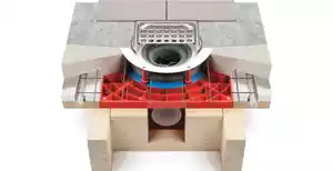 ADDA R‑System – Steg 22: Rörgenomföringar i golv – manschett