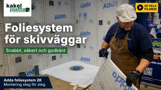 Adda foliesystem 2K – montering steg för steg