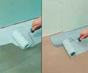 2 strykningar på golv med K1