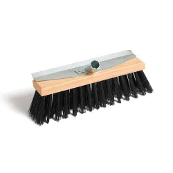 Anläggningskvast Propénplast trärygg Stål, Plast, Trä