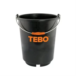 Hink 30 L Twist stop Heavy Duty Gummi, Plast, Svart