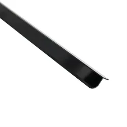 Hörnskydd EAP Rund Aluminium Svart Anodiserad, Blank svart, Aluminium