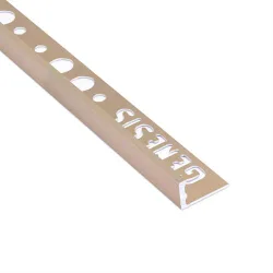 Kakellist ESA borstad koppar 10 mm Borstad, Anodiserad, Borstad koppar