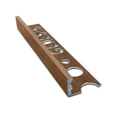Kakellist ESA Kastanj 12 mm Kastanj, Anodiserad, Aluminium