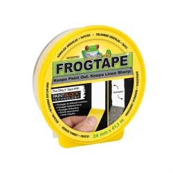 Maskeringstejp Frogtape Gul 24 mm Plast, Trä, Gul