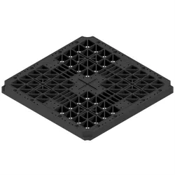 Stödgaller Impertek Gravity grid Plast, Vit